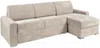 Vente-unique - CALITO Sofa SamtStoff Beige - B 223 cm152 cm x H 85 cm x L 278 cm Bild 2