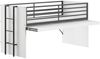Halbhohes Bett mit Schreibtisch Sam 98 x 219 x 116.6 cm Spanplatte Melamin Dekor Bild 2