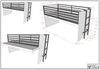 Halbhohes Bett mit Schreibtisch Sam 98 x 219 x 116.6 cm Spanplatte Melamin Dekor Bild 5