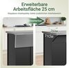 SoBuy Küchenwagen FKW71, Küchenschrank Kücheninsel mit erweiterbarer Edelstahlarbeitsplatte Bild 3