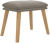 vidaXL Fußhocker Hellgrau 45 x 29,5 x 39 cm Samt [341435] Bild 2