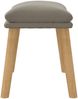 vidaXL Fußhocker Hellgrau 45 x 29,5 x 39 cm Samt [341435] Bild 4