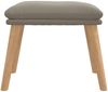 vidaXL Fußhocker Hellgrau 45 x 29,5 x 39 cm Samt [341435] Bild 3