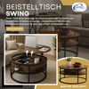 Coemo Beistelltisch Swing mit verstellbarer Tischplatte und Stauraumfach in Braun Bild 2