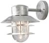 Moderne LED Außen Wandlaterne hängend, Stahl Silber, Höhe 24cm Bild 2