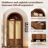 Flieks Kleiderschrank Garderobenschrank 78 x 45 x 181 cm mit 2 Schubladen und 2 Türen, Rattan Bild 3