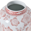 Vase mit Deckel MOGUER Porzellan 36 cm Rot Weiß Bild 5