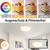 ZMH LED Deckenleuchte Rund Deckenlampe Flach - Modern Badezimmer Weiß LED Flurlampe Warmweiß 3000K 18W IP44 Wasserfest für Küche Büro Wohnzimmer Kinderzimmer Schlafzimmer Ø23CM Bild 2