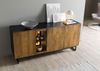 Sideboard Mango / Altholz 180x47x81 schwarz / natur lackiert DAVIS #21 Bild 2