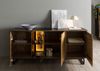 Sideboard Mango / Altholz 180x47x81 schwarz / natur lackiert DAVIS #21 Bild 4