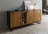Sideboard Mango / Altholz 180x47x81 schwarz / natur lackiert DAVIS #21 Bild 3