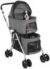 vidaXL Hundewagen für 2 Hunde Faltbar Grau 83x48x97 cm Oxford-Gewebe 172205 Bild 2
