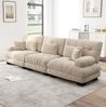 Modulares Ecksofa 81cm×313cm×77cm aus Chenille in Lichtkaffee Bild 3