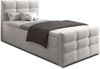 AX LIVING Bett mit Bettkasten 90x200 cm Argentaro Boxspringbett beige Bild 3
