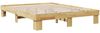 vidaXL Bettgestell ohne Matratze 135x190 cm Massivholz Eiche 851959 Bild 3