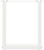 vidaXL Couchtischbeine U-Form 2 Stk. Weiß 28x(42-43) cm Stahl 4013149 Bild 5