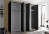 Kleiderschrank Konstanz / Kevo, Holzwerkstoff, Anthrazit, 225 x 225 x 52 cm Bild 5