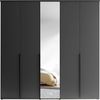 Kleiderschrank Konstanz / Kevo, Holzwerkstoff, Anthrazit, 225 x 225 x 52 cm Bild 2