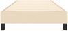 vidaXL Polsterbett, Stoff, 25,0 cm, Creme, 90x190 cm, mit Lattenrost, Schwarz Bild 5