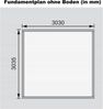 Gartenhaus Northeim 3 - 309x309 cm, 38 mm Holz terragrau, Karibu Bild 3