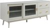 Fernsehschrank Susa mit Glas-Front 160x40x65 cm Beige [en. casa] Bild 2
