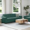 vidaXL Sofa 2 pcs Dunkelgrün 221 x 80 x 80 cm Stoff 3324723 Bild 2