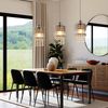 ZMH Pendelleuchte Modern Esstisch Hängelampe: 3 Flammig E27 Glas Hängeleuchte 150CM Max Höhenverstellbar Design Kristall Pendellampe für Wohnzimmer Schlafzimmer Küche Esszimmer Ohne Leuchtmittel Bild 2