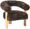 Sofa Set ILBRO Webpelz Dunkelbraun Hellbraun Bild 5