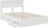 vidaXL Bettrahmen mit Schubladen Weiß 160 x 200 cm Ingenieurs Holz 3409833 Bild 5