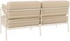 Selsey 'Preggel' Garten-Sofa 2-Sitzer, wasserabweisend, beige/cremefarbenes Gestell ca. 80 x 156 x 71 cm Bild 3