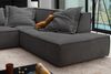 KAWOLA Sofa SAMU Ecksofa Stoff anthrazit Recamiere rechts 72 x 224 x 226 cm Bild 5