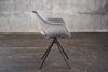 KAWOLA Stuhl ZAJA Esszimmerstuhl Velvet drehbar grau 85 x 59 x 57 cm Bild 4