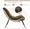 TLGREEN Loungesessel Rattan mit Hocker,Balkonsessel mit Abnehmbarem Kissen, (Waterproof Cushion), für Garten Balkon Wohnzimmer Hof Schlafzimmer Terrasse Bild 4