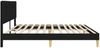 vidaXL Bettrahmen mit Kopfteil Schwarz 180 x 200 cm Stoff 42027602 Bild 5