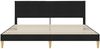 vidaXL Bettrahmen mit Kopfteil Schwarz 180 x 200 cm Stoff 42027602 Bild 4