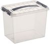 Sunware Aufbewahrungsbox Q-Line mit Deckel 30 x 20 cm 9 L transparent Bild 2