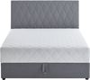 Atlantic Home Collection Stauraumbett Benita, mit Taschenfederkern 140x200 cm Hellgrau Bild 3