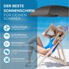 Styngard Sonnenschirm Stuhl Sonnenschirm für Liegestuhl mit UV Schutz 50+/120 cm Durchmesser Bild 4