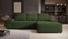 Selsey 'Neluro' Ecksofa mit Schlaffunktion & Bettkasten, Chenille wasserabweisend, Universal, Olivgrün Bild 2