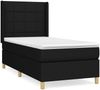 vidaXL Boxspringbett mit Matratze Schwarz 90x200 cm Stoff, Härtegrad: H2 [3131963] Bild 2