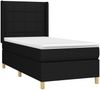 vidaXL Boxspringbett mit Matratze Schwarz 90x200 cm Stoff, Härtegrad: H2 [3131963] Bild 3