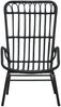 vidaXL Gartenstuhl Poly Rattan Schwarz 48581 Bild 2