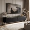 ALLHOUSE24 TV-Schrank TV-Schrank NELLY Metallbeine LED Beleuchtung Sideboard GOLD (1x TV Schrank) Breite 200 cm Bild 3