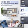 Wandregal Karo Schweberegal aus Holz Silbergrau Bild 3
