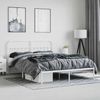 Doppelbett, Bettgestell Modernen mit Kopfteil Metall Weiß 180x200 cm d772e Bild 4