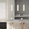 Braytron LED moderne Pendelleuchte zylindrisch Aluminium GU10 weiß Hängelampe Küche Theke Ø60X250mm Bild 2