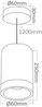 Braytron LED moderne Pendelleuchte zylindrisch Aluminium GU10 weiß Hängelampe Küche Theke Ø60X250mm Bild 5