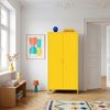 Kleiderschrank Esteli 170x80x45 cm Stahl Gelb [en. casa] Bild 3
