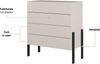OTTO home Kommode Jukon, Breite 84 cm, moderne grifflose Kommode, Schubladenkommode mit 4 Schubkästen, push to open Funktion Bild 3