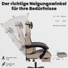 Ergonomischer Gaming-Stuhl mit Fußstütze, Kopfstütze und Lendenwirbelstütze in Bild 4